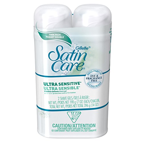 Gillette Satin Care Women's Ultra Sensitive Shave Gel-Pack of 2