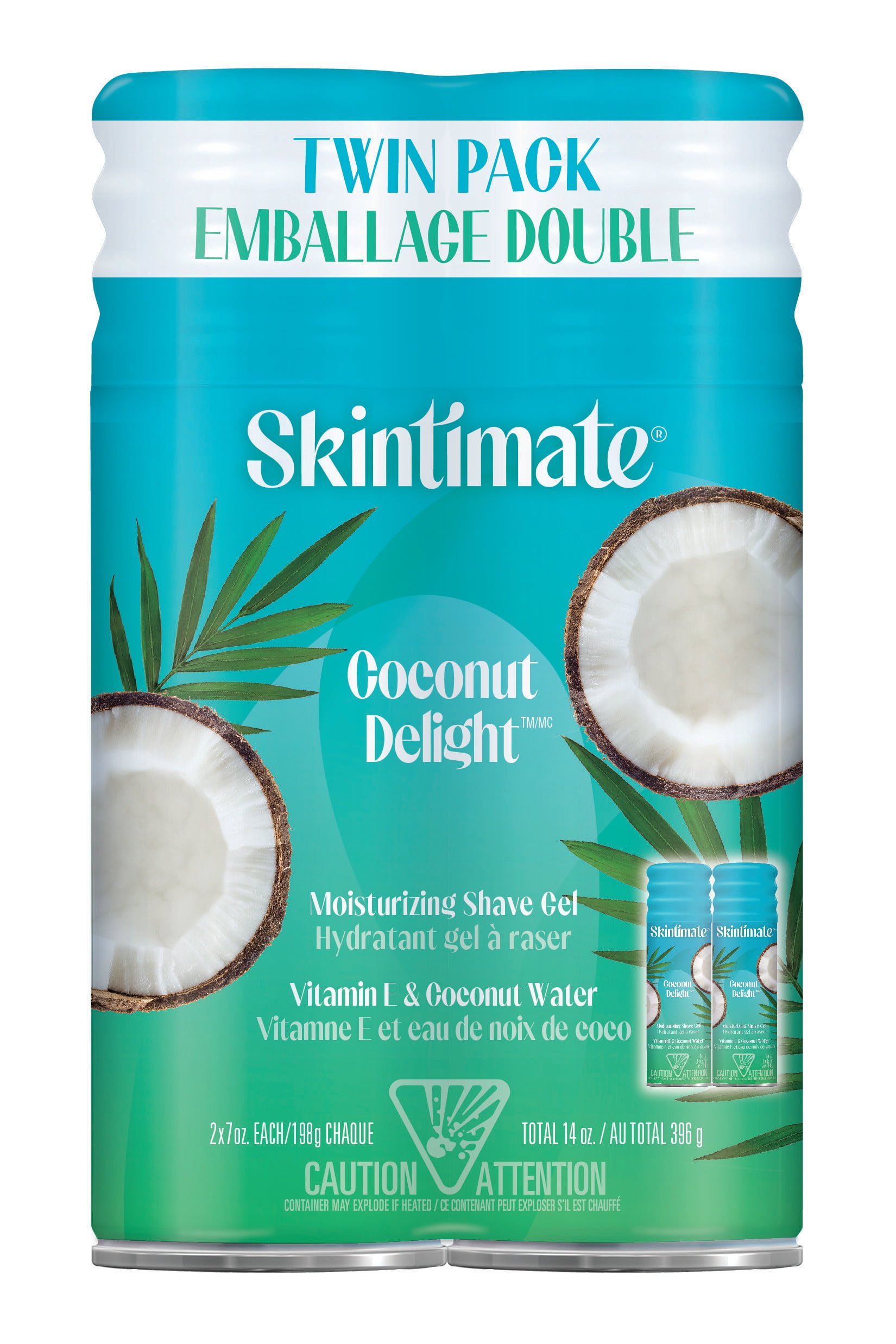 Moisturizing Coconut Shave Gel - Twin Pack