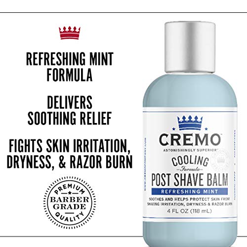Cremo Cooling Post Shave Balm, 4oz
