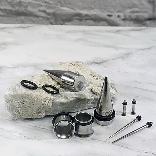 37PC Ear Stretching Kit with Aftercare Solution