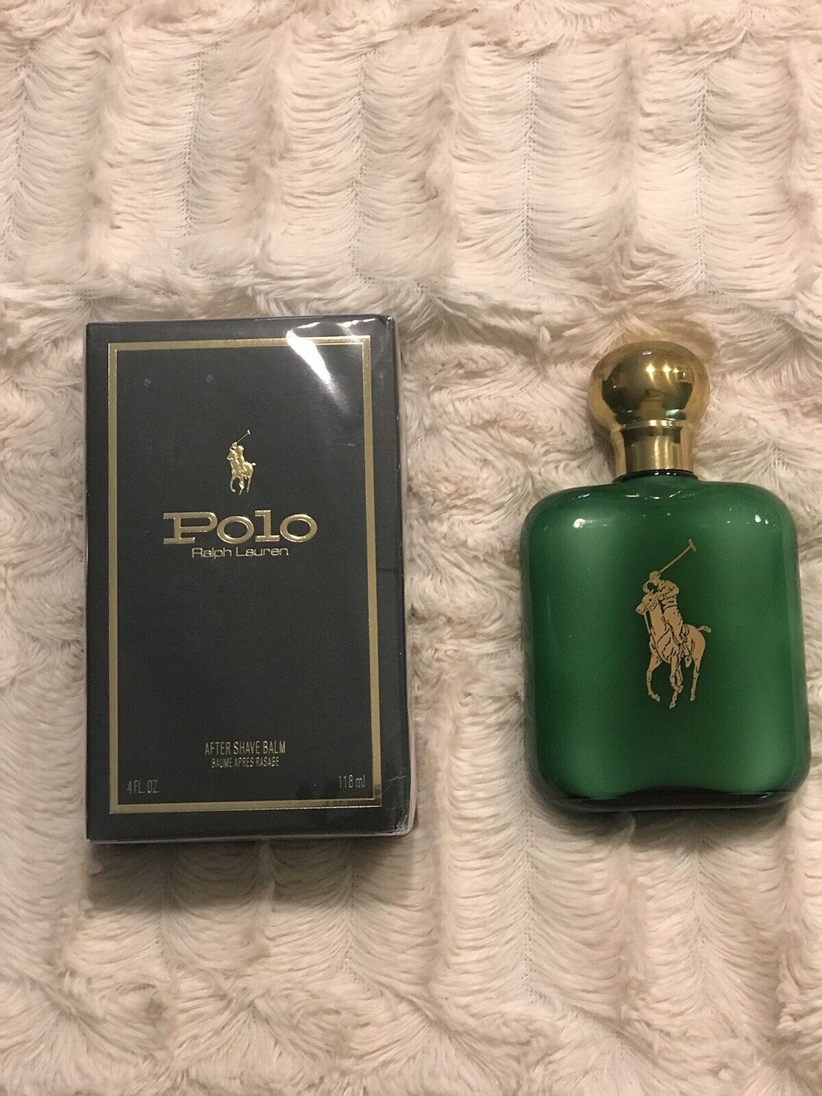 Polo Green Aftershave Balm Brand New In Sealed Box.  4 oz.