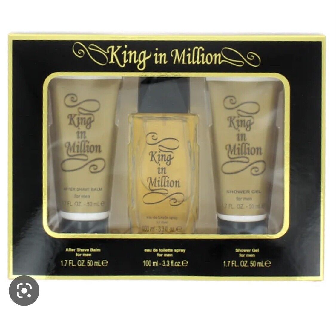 King in Million Mens Designer Fragrance Shower Gel & After Shave Balm Gift Set