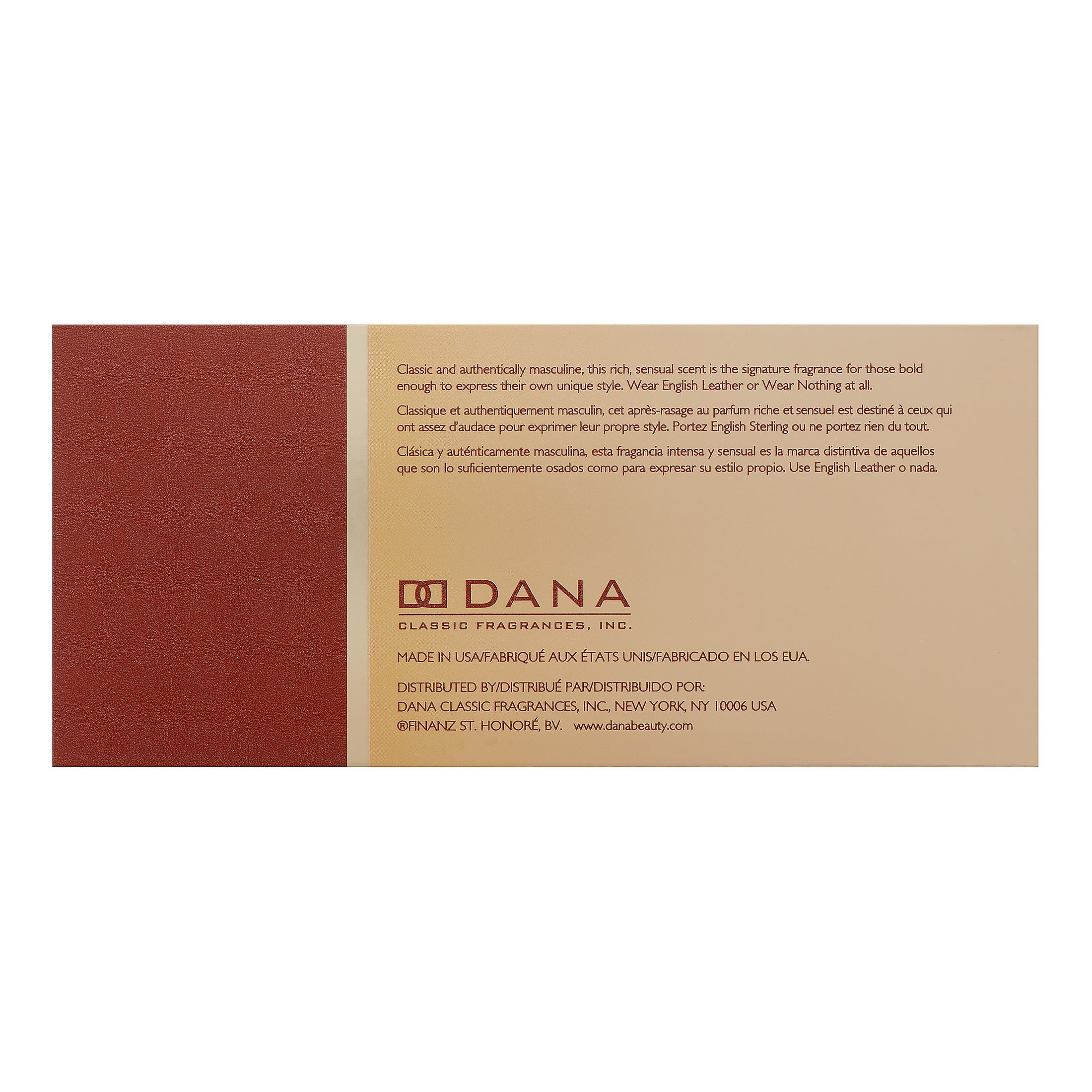 Dana English Leather Aftershave 3.4 fl oz