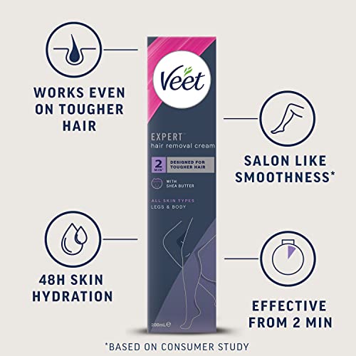 Veet Expert 200ml Hair Removal Cream - Fast-Acting