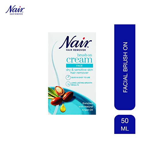 Nair Nourish Facial Brush-On Hair Removal Cream