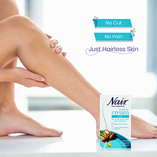 Nair Nourish Facial Brush-On Hair Removal Cream