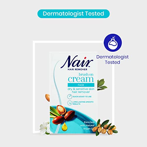 Nair Nourish Facial Brush-On Hair Removal Cream