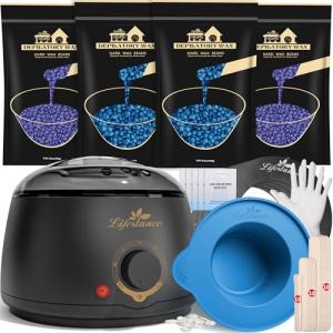 Complete Home Waxing Kit with Hard Wax Warmer