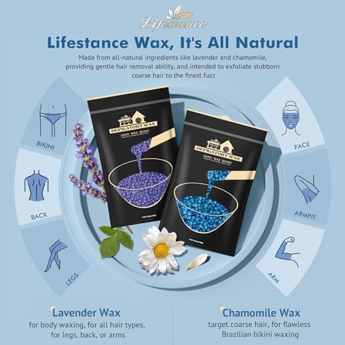 Lifestance Complete Waxing Kit for Hair Removal