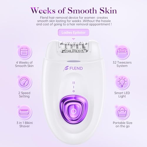2-in-1 Epilator and Electric Shaver for Women