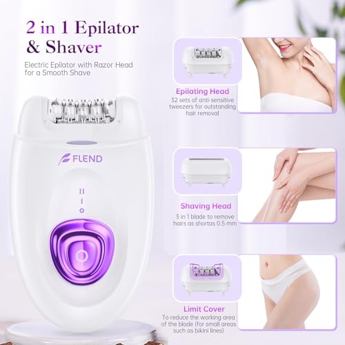 2-in-1 Epilator and Electric Shaver for Women