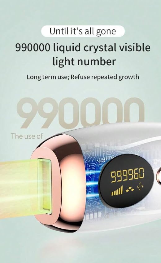 Painless IPL Laser Hair Removal Device for Home