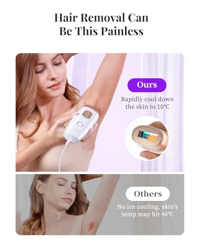 Hikyskin IPL Hair Removal Device with Cooling Tech