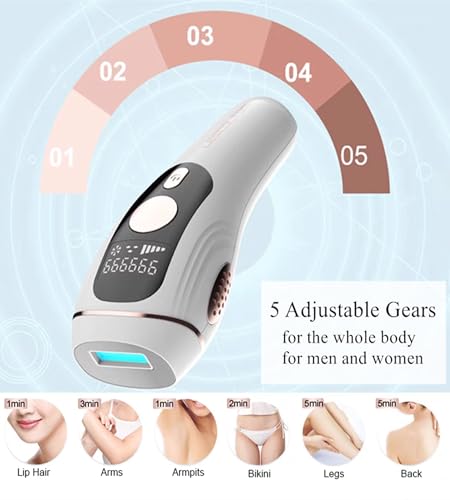 Painless IPL Hair Removal Device with Cooling System