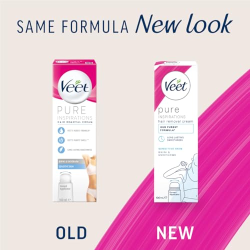 Veet Pure Sensitive Hair Removal Cream, 100ml