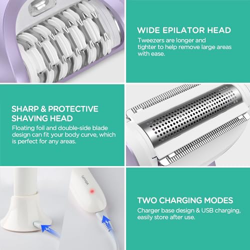 VOYOR Cordless 3-in-1 Epilator & Shaver