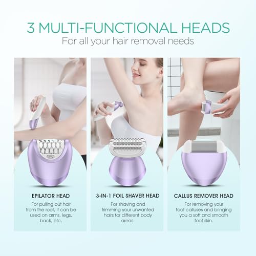VOYOR Cordless 3-in-1 Epilator & Shaver