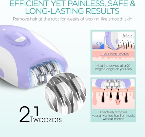 VOGOE 4-in-1 Cordless Hair Removal Epilator