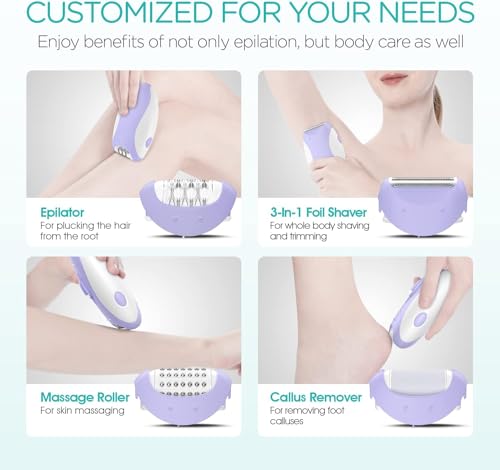 VOGOE 4-in-1 Cordless Hair Removal Epilator