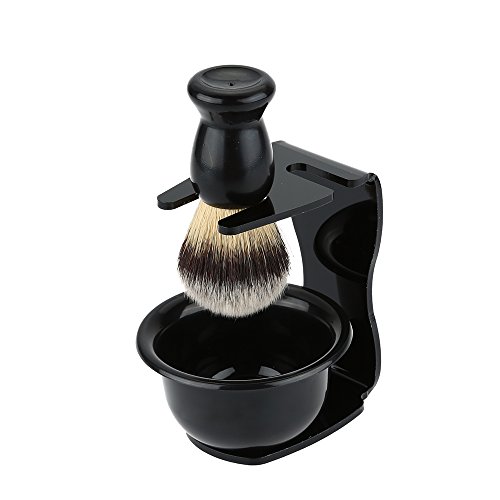 3-in-1 Men's Shaving Brush Kit with Stand
