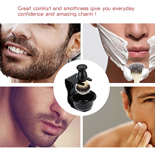 3-in-1 Men's Shaving Brush Kit with Stand