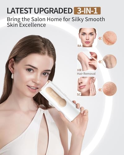 ZKMAGIC 3-in-1 IPL Laser Hair Removal Device
