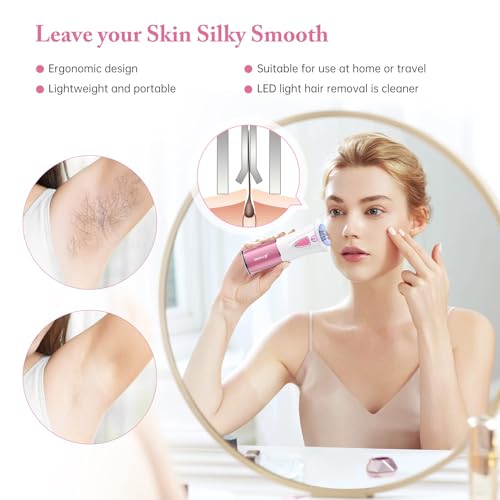 Cordless Electric Facial Hair Epilator for Women