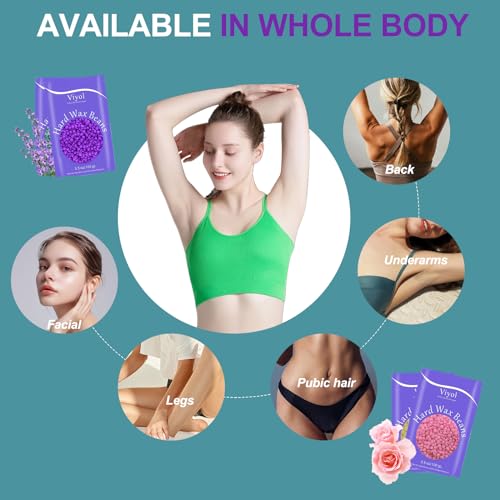 Painless Home Waxing Kit with Heater and Beads