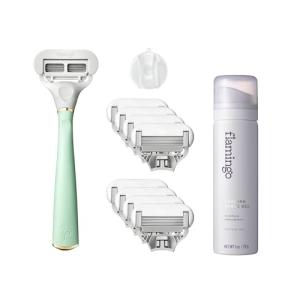 Flamingo Women's Razor Set with Shaving Gel