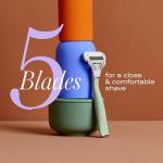 Flamingo Women's Razor Set with Shaving Gel