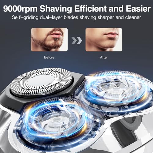 YIRISO Waterproof Electric Razor for Men