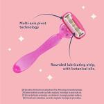 Women's 5-Blade Razor with Pivot Handle and Refills