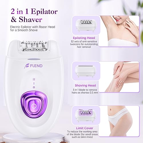 2-in-1 Electric Epilator and Shaver for Women