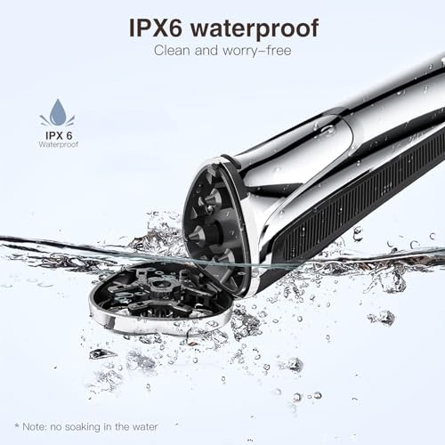 YIRISO Waterproof Electric Razor for Men