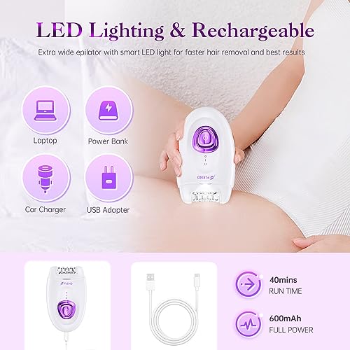 2-in-1 Electric Epilator and Shaver for Women