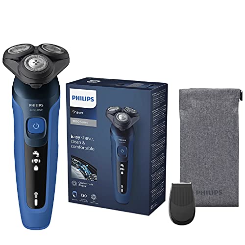 Philips Shaver Series 5000, Wet and Dry Electric Shaver (Model S5466/18), Dark Royal Blue