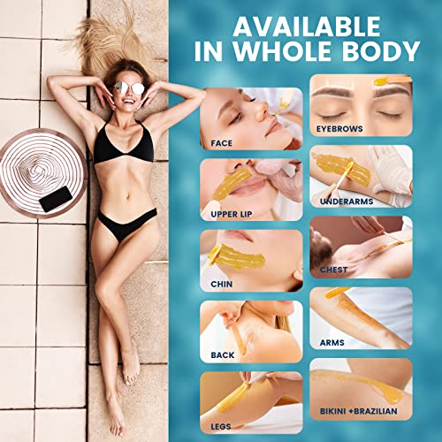 Painless Waxing Kit with Heater and Spatulas