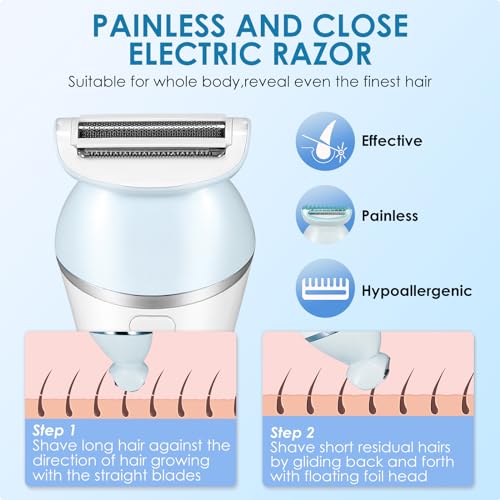 6-in-1 Waterproof Rechargeable Hair Removal Kit