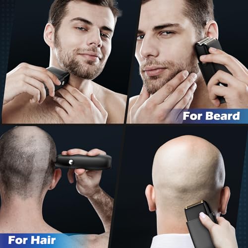 Adjustable Electric Razor for Men – Waterproof & Rechargeable