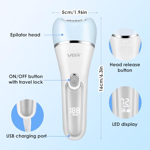 6-in-1 Waterproof Rechargeable Hair Removal Kit