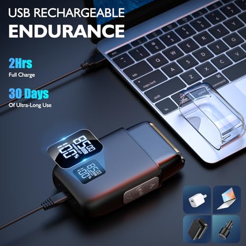Adjustable Electric Razor for Men – Waterproof & Rechargeable