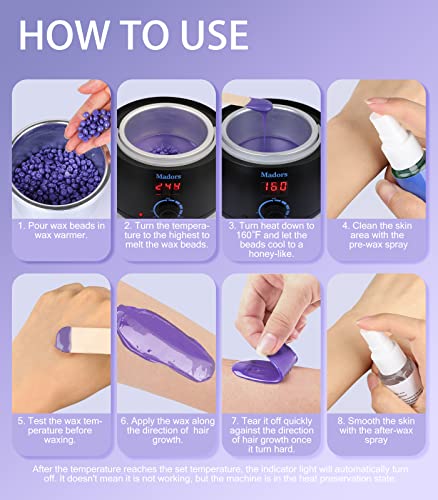 Madors Wax Warmer Set with Temperature Control