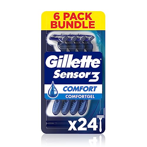 Gillette Sensor3 Comfort Disposable Razors for Men