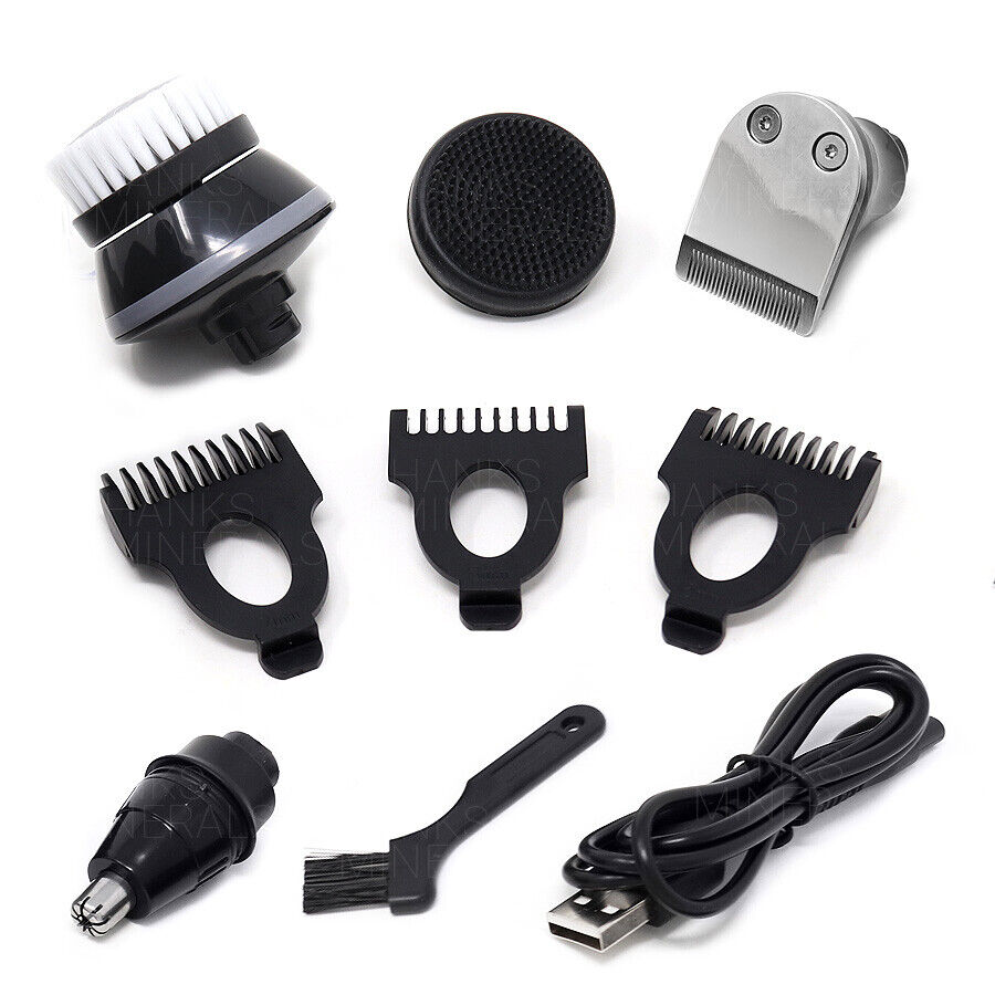 5-in-1 Rotary Electric Shaver 4D Rechargeable Bald Head Hair Beard Trimmer Razor