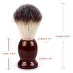 Qshave Badger Hair Shaving Brush with Wooden Handle