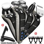 Kurener Waterproof Electric Shaver with Trimmers
