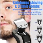 Kurener Waterproof Electric Shaver with Trimmers