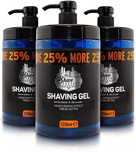 Shave Factory Moisturizing Shaving Gel – 25% Extra