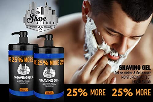 Shave Factory Moisturizing Shaving Gel – 25% Extra