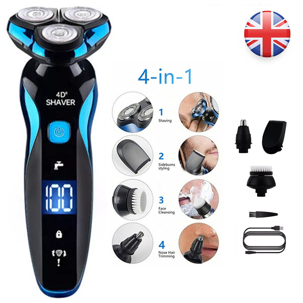 Rotary Rechargeable Electric Shaver for Men